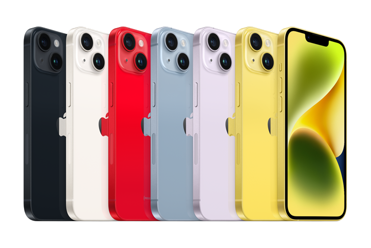 iPhone 14 и 14 Plus представлены в желтом цвете