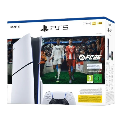 Ігрова приставка Sony PlayStation 5 Slim (BluRay) (EA SPORTS FC 26 Bundle) (1TB) (Standard) Ігрова приставка Sony PlayStation 5 Slim (BluRay) (EA SPORTS FC 26 Bundle) (1TB) (Standard)
