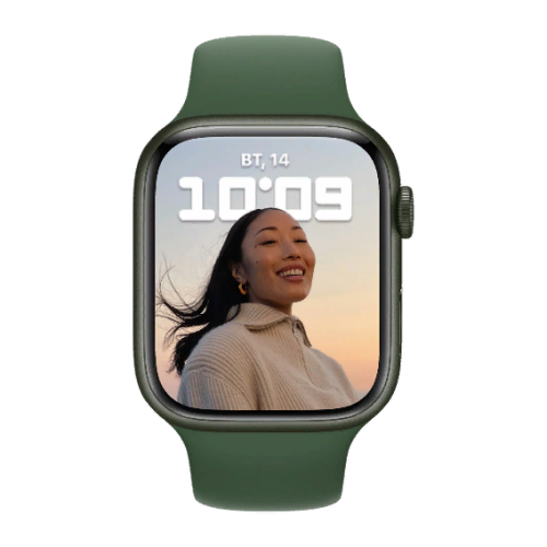 Apple Watch Series 7 45mm GPS Green Aluminum Case With Green Sport Band (MKN73) бу