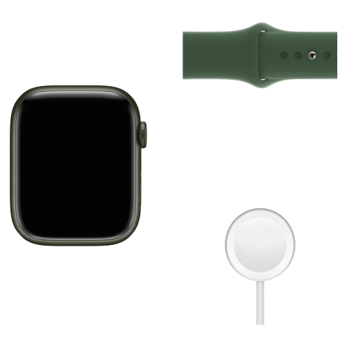 Apple Watch Series 7 45mm GPS Green Aluminum Case With Green Sport Band (MKN73) бу