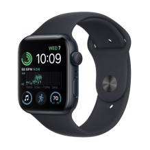 Apple Watch SE 2 2022 44mm Midnight Aluminium Case with Midnight Sport Band (MNK03)
