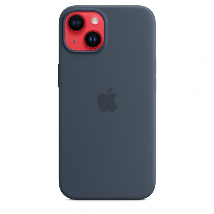 Чохол Silicone Case для iPhone 14 (FoxConn) (Storm Blue)