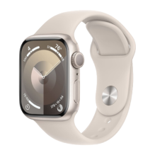 Apple Watch Series 9 41mm GPS Starlight Aluminum Case with Starlight Sport Band (M/L) (MR8U3) бу