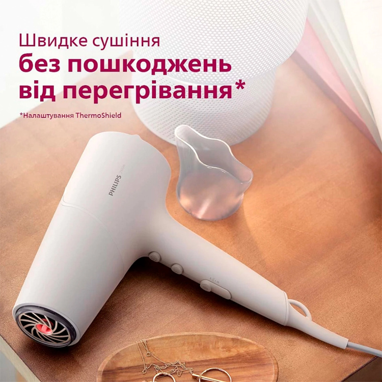Фен Philips Series 5000 (White/Metallic) (BHD501/00)