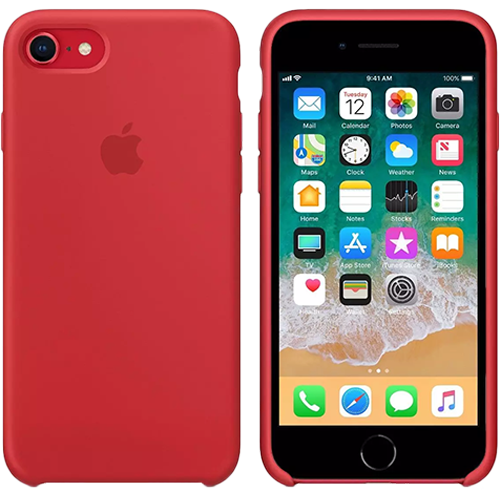 Чохол Smart Silicone Case для iPhone 7/8 Original (FoxConn) (Red)