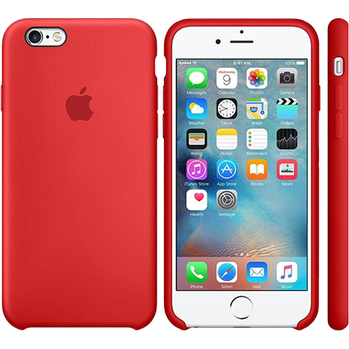 Чехол Smart Silicone Case для iPhone 6/6S Original (FoxConn) (Red)