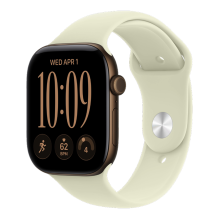 Apple Watch Series 12 GPS 42mm Dark Bronze Aluminum Case with Pale Succulent Sport Band - M/L