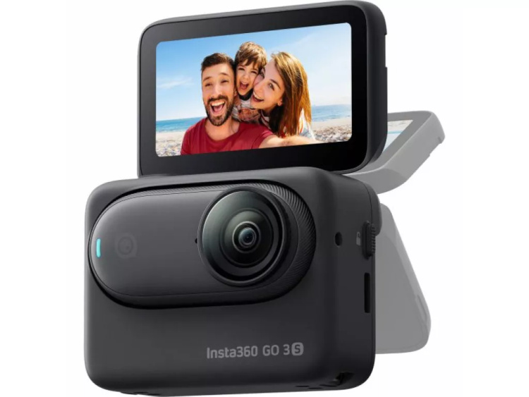 Екшн-камера Insta360 GO 3S 4K Standard Bundle 64GB Midnight Black (CINSAATA_GO3S14)