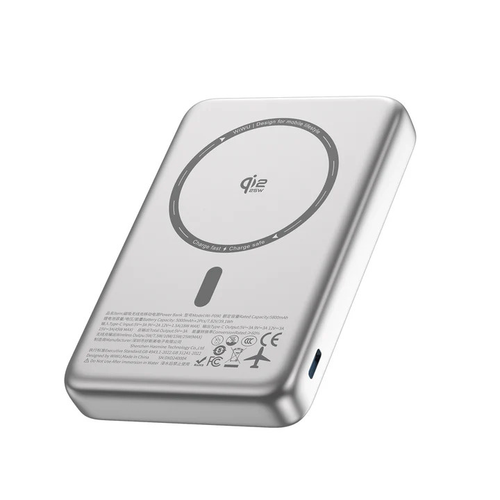 Зарядний пристрій Power Bank WiWU Mag Pro Qi2 10000mAh, 45W, Wi-P090 (6979107511112)