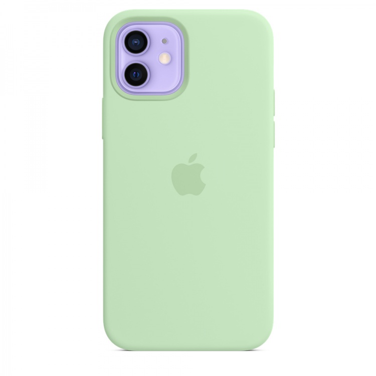 Чехол Silicone Case для iPhone 12/12 Pro (FoxConn) (Pistachio)