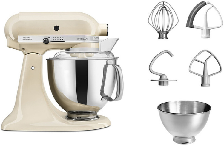 Планетарный миксер KitchenAid Artisan 4,8 л 5KSM175PSEAC Cream (UA)