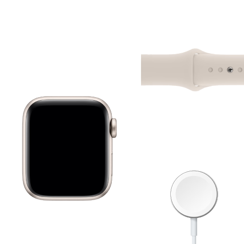 Apple Watch Series 8 45mm Starlight Aluminum Case with Starlight Sport Band (MNP23) бу