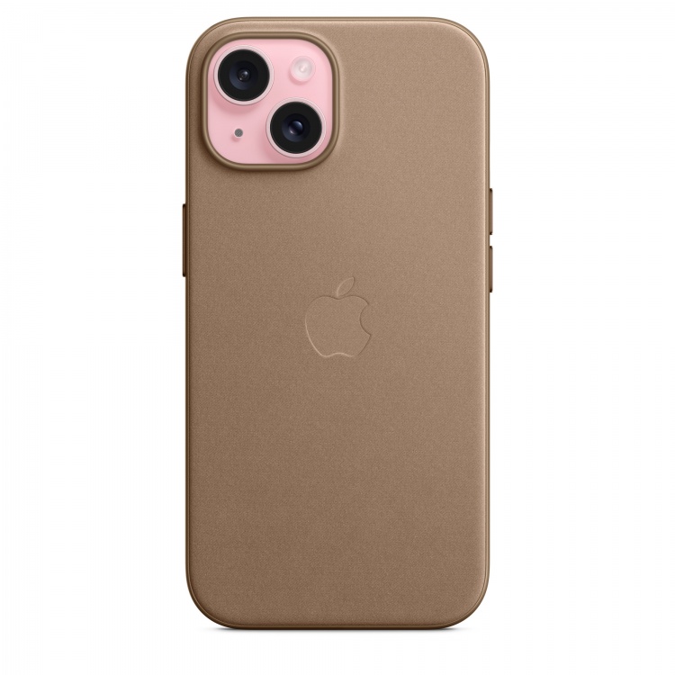 Чохол Apple FineWoven для iPhone 15 with MagSafe (Taupe) Чохол Apple FineWoven для iPhone 15 with MagSafe (Taupe)