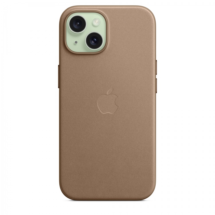 Чохол Apple FineWoven для iPhone 15 with MagSafe (Taupe) Чохол Apple FineWoven для iPhone 15 with MagSafe (Taupe)