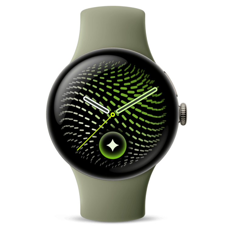 Смарт-часы Google Pixel Watch 5 41mm LTE Satin Pyrite Aluminum Case / Olive Active Band
