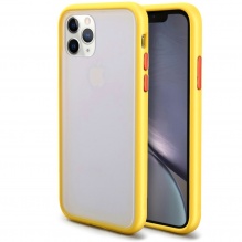 Чехол Matte для iPhone 11 Pro Max (Yellow)