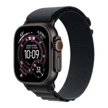 Apple Watch Ultra 3 GPS + Cellular, 49mm Black Titanium Case with Black Alpine Loop - Small (MF0Q4)