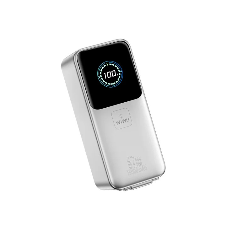 Зарядний пристрій Power Bank WiWU Mega 15000mAh, 67W PM501 (6979107512751)