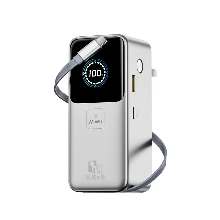 Зарядний пристрій Power Bank WiWU Mega 15000mAh, 67W PM501 (6979107512751)