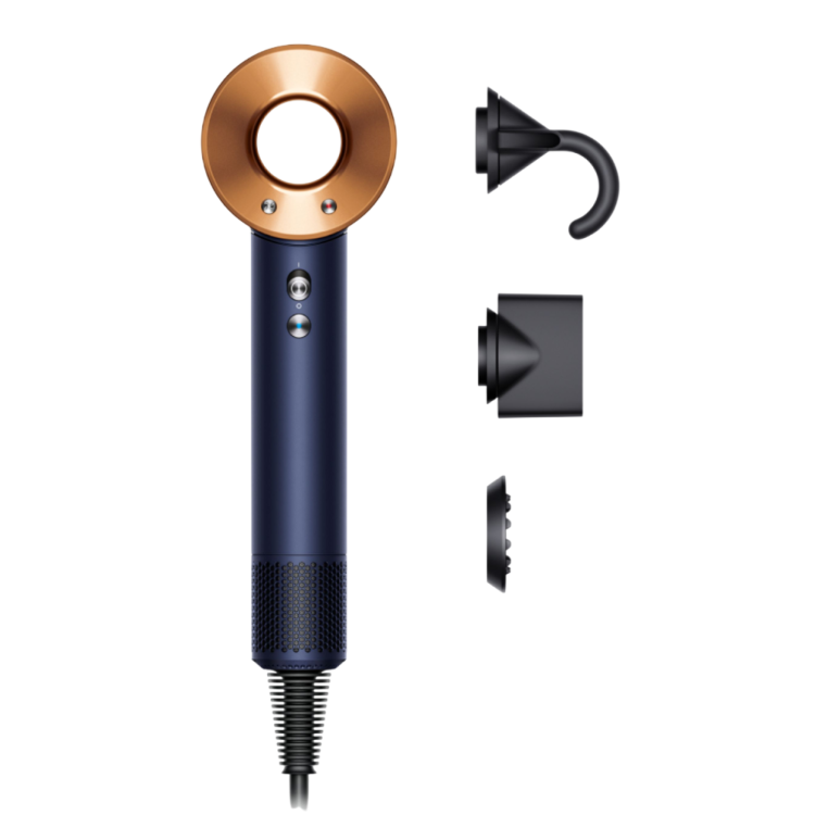 Фен для волос Dyson HD07 Supersonic Straight+Wavy (Prussian Blue/Copper)