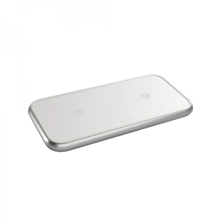 Бездротова зарядка Zens Dual 30w Aluminium USB-C PD Series (White)