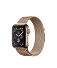 Apple Watch Series 4 GPS + Cellular 40mm Gold Stainless Steel Case with Gold Milanese Loop (MTUT2)