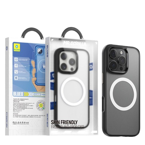 Чехол Blueo для iPhone 16 Pro Max Skin-Friendly Anti-Drop Magnetic (Black)