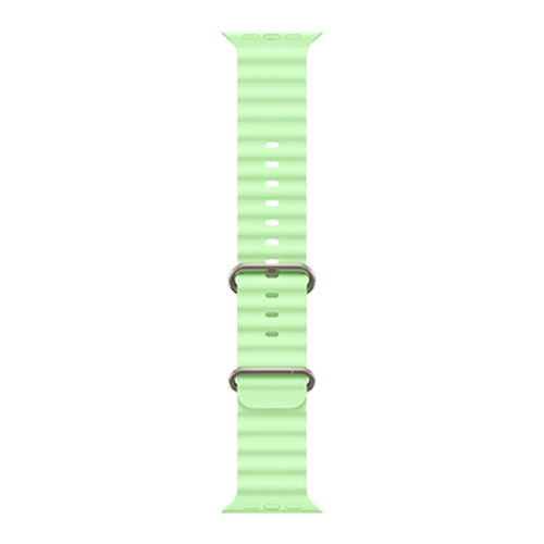 Apple Watch Ultra 3 GPS + Cellular, 49mm Natural Titanium Case with Neon Green Ocean Band