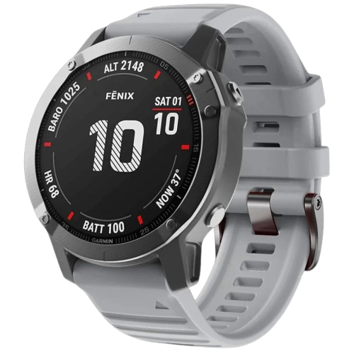 Ремешок Silicone Fit для Garmin Fenix 22mm Grey Ремешок Silicone Fit для Garmin Fenix 22mm Grey