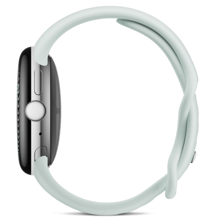 Смарт-часы Google Pixel Watch 5 41mm LTE Polished Silver Aluminum Case / Fog Active Band
