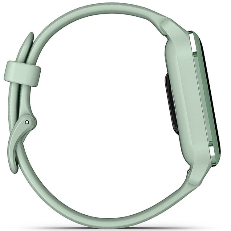 Garmin Venu Sq 2 Metallic Mint Aluminum Bezel with Cool Mint Case and Silicone Band (010-02701-02/12)