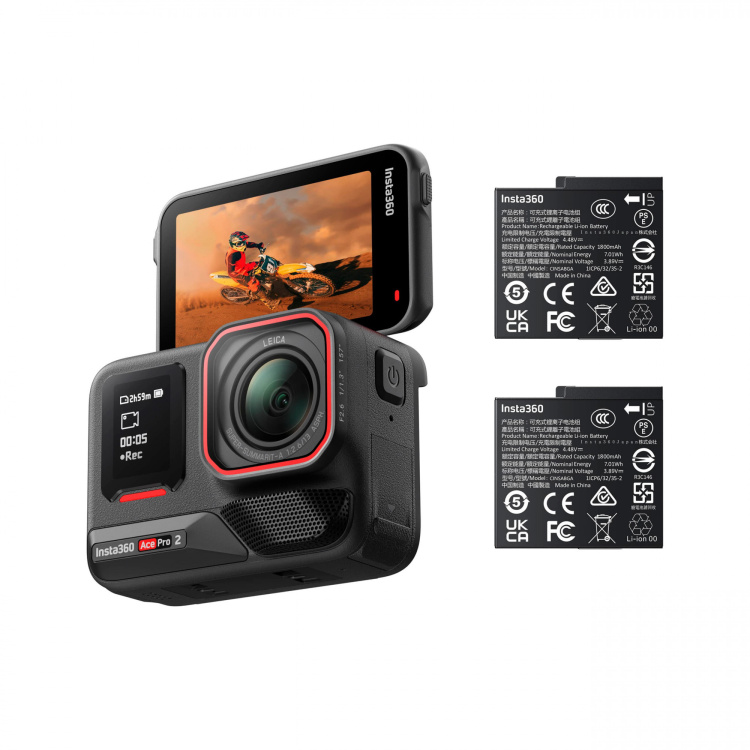 Екшн-камера Insta360 Ace Pro 2 Dual Battery Bundle (CINSBBGA_ACEPRO208)