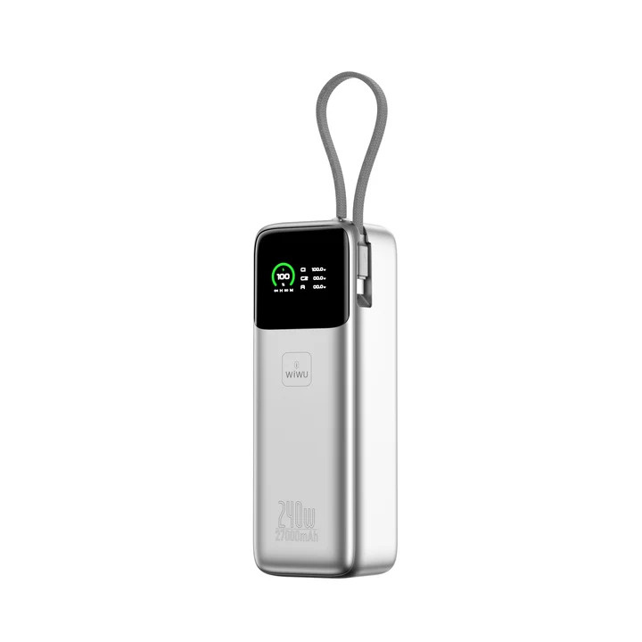 Зарядний пристрій Power Bank WiWU Mega 27000mAh, 240W Fast Charge PM201 (6979107512737)