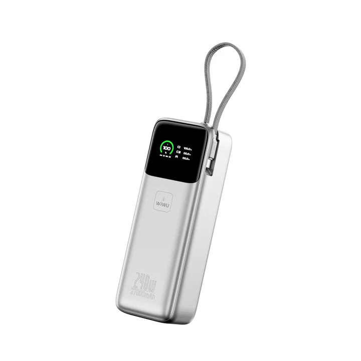 Зарядний пристрій Power Bank WiWU Mega 27000mAh, 240W Fast Charge PM201 (6979107512737)
