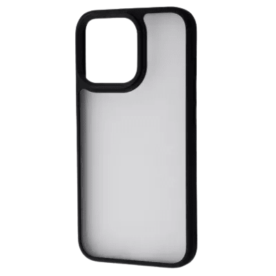 (С200) Чехол Shadow Matte для iPhone 13 Pro Metal Buttons (Black)