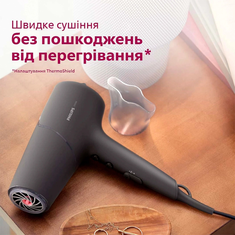 Фен Philips Series 5000 (Dark Blue/Metallic) (BHD504/00)