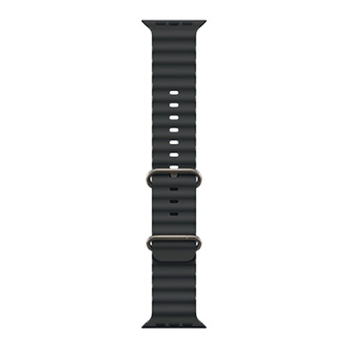 Apple Watch Ultra 3 GPS + Cellular, 49mm Natural Titanium Case with Black Ocean Band