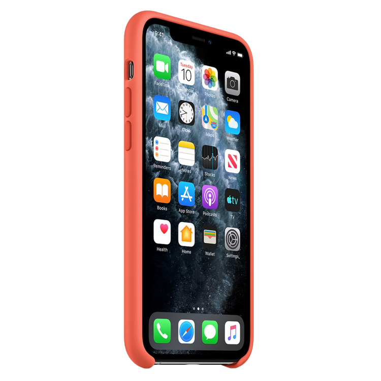 Чехол Apple Original Smart Silicone Case для iPhone 11 Pro Max (Clementine Orange)