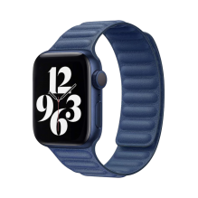 Ремінець для Apple Watch 38/41 Leather Link Series (Baltic Blue)