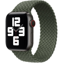 Ремінець для Apple Watch 38/41mm Braided Solo Loop Series (Inverness Green) [size S]