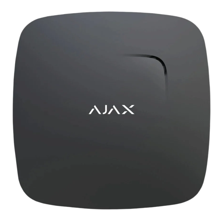 Датчик диму і чадного газу Ajax FireProtect Plus, Jeweler, бездротовий, Black