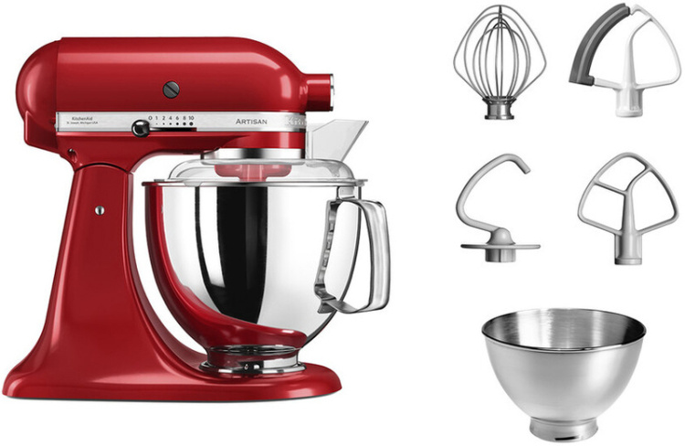Планетарный миксер KitchenAid Artisan 4,8 л 5KSM175PSEER Red (UA)