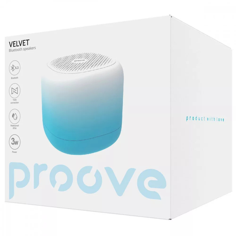 Портативная акустика Proove Velvet 3W Pink