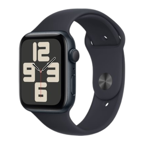 Apple Watch SE 2 2023 44mm GPS Midnight Aluminum Case with Midnight Sport Band - M/L (MRE93) Open Box