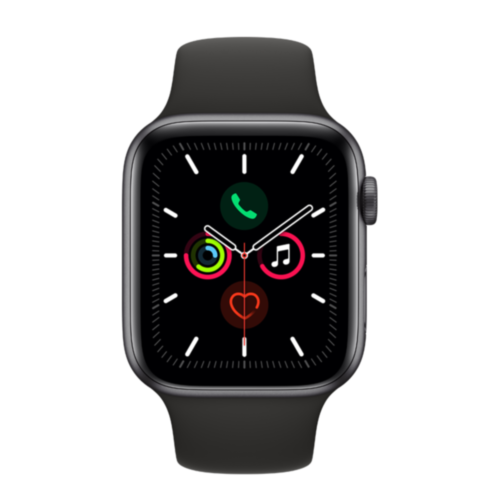 Apple Watch Series 5 GPS, 44mm Space Gray Aluminum Case with Black Sport Band (MWVF2) Apple Watch Series 5 GPS, 44mm Space Gray Aluminum Case with Black Sport Band (MWVF2)