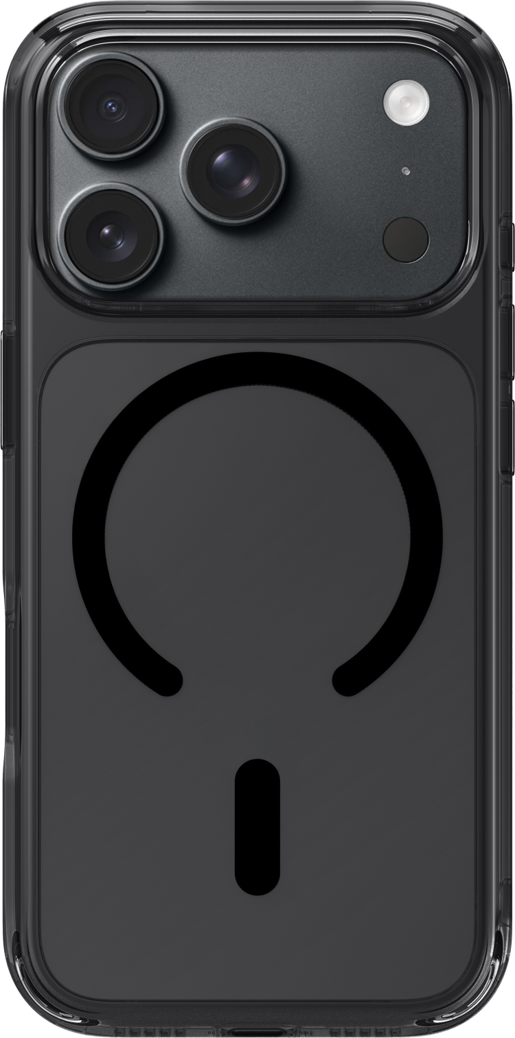 Чехол LAUT Crystal Fluro MagSafe для iPhone 18 Pro (Black Crystal) (L_IP26B_CF_BK)