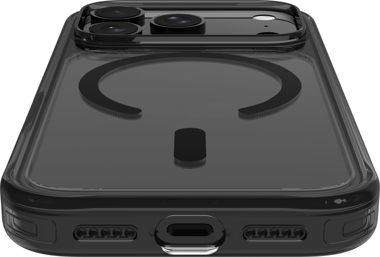 Чехол LAUT Crystal Fluro MagSafe для iPhone 18 Pro (Black Crystal) (L_IP26B_CF_BK)