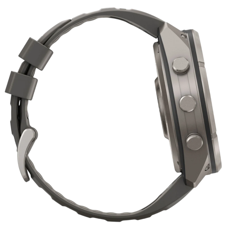 Garmin Fenix 9 Pro 51mm Sapphire Solar Titanium with Pebble Gray/Silver Gray Silicone Band (010-04339-05/06)