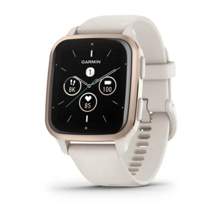 Garmin Venu Sq 2 Music Edition Peach Gold Aluminum Bezel with Ivory Case and Silicone Band (010-02700-01/11) Garmin Venu Sq 2 Music Edition Peach Gold Aluminum Bezel with Ivory Case and Silicone Band (010-02700-01/11)