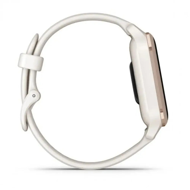Garmin Venu Sq 2 Music Edition Peach Gold Aluminum Bezel with Ivory Case and Silicone Band (010-02700-01/11)